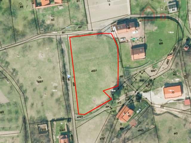 Stavební pozemek o výměře 2343 m2, Liběšice, Zimoř, okres Litoměřice