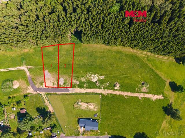 Prodej pozemku k bydlení, 1000 m², Krásná, Aš, okres Cheb