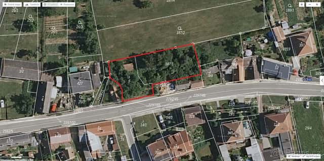 Stavební pozemek Stříbrnice 1019m2, okres Uherské Hradiště