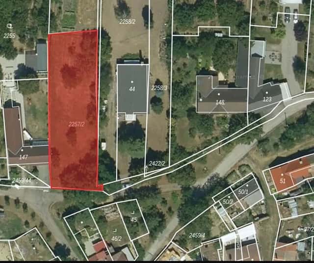 Prodej stavebního pozemku 1228 m² Našiměřice, okres Znojmo