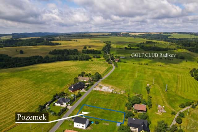Stavební pozemek 1 092 m²–Radíkov u Hranic, přípojky+projekt, okres Přerov