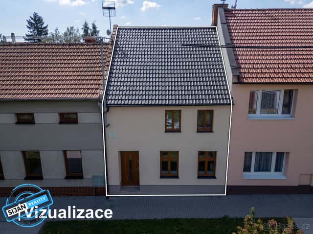 Stavební pozemek 384 m² s rodinným domem, Mostkovice, okres Prostějov