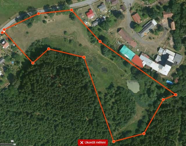 Pronájem velkého pozemku (louky), okres Havlíčkův Brod