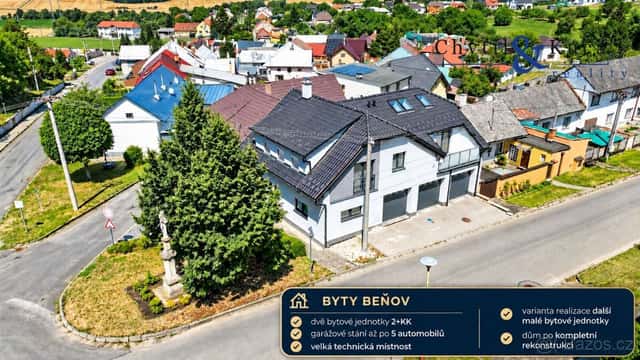 Prodej domu - Dvě bytové jednotky 2+KK + garáže, Beňov, okres Přerov