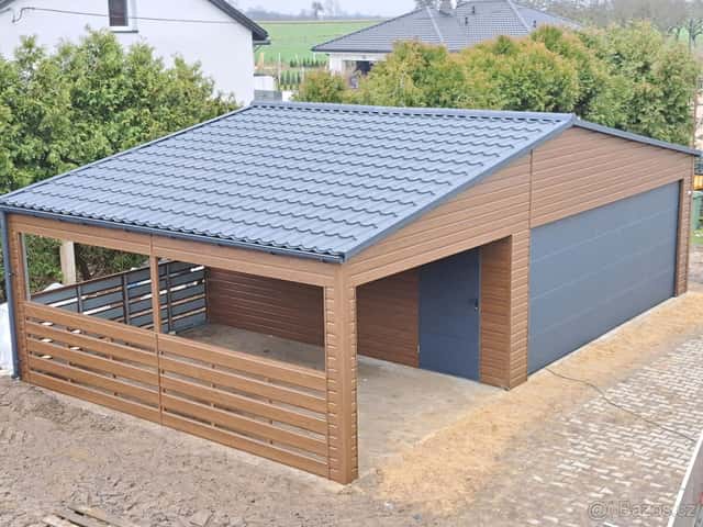 Plechová garáž exclusive 6x9m, okres Přerov
