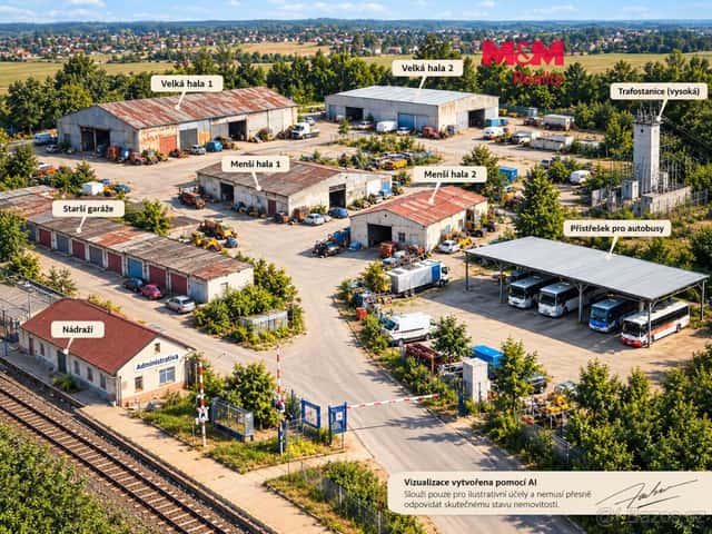 Prodej výrobního objektu, 7000 m², Zbiroh, okres Rokycany
