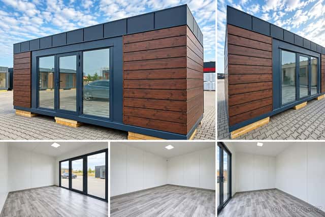 PRODAM -MODULÁRNÍ KONTEJNER 6 × 3 m – , TMAVÝ OŘECH, okres Prostějov