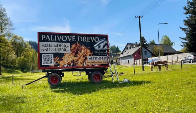 Pronájem billboardu - reklamní plochy - Hronov, okres Náchod
