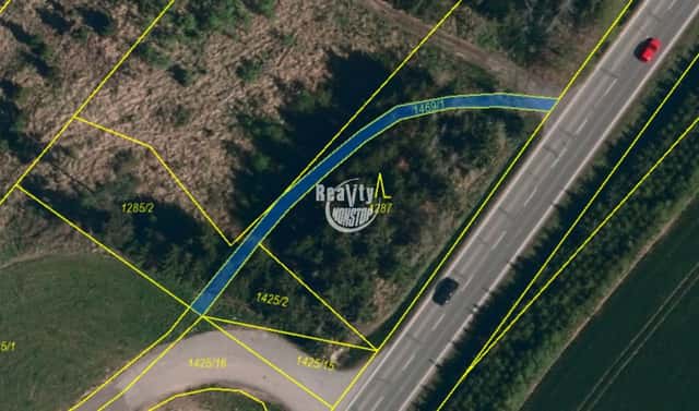 POZEMEK PRO UMÍSTÉNÍ BILBOARDU, nebo MOBILHEIMU, 300 metrů od dálnice D1, Praha - Brno, EXIT 119., Velký Beranov, okres Jihlava