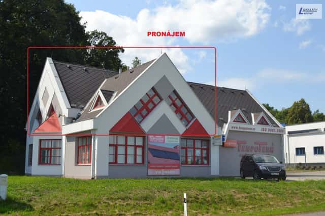 Pronájem 3x kancelář vč. příslušenství 117 m2 + 4x park. stání + billboard, Evropská, Příbram – Příbram I