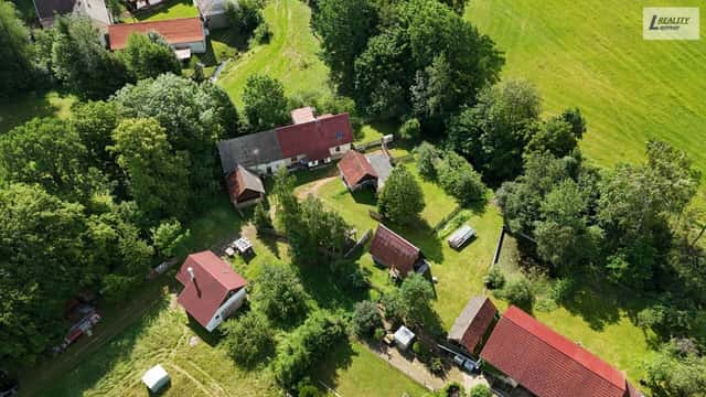 RD usedlost 142 m2/ stodola, garáž s dílnou, rekreační chata, rybníček, vše na pozemku 6.698 m2., Krásná Hora nad Vltavou, okres Příbram