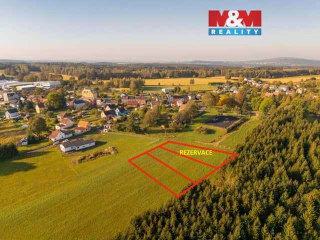 Prodej pozemku k bydlení, 1000 m, Krásná, Aš, Krásná, okres Liberec