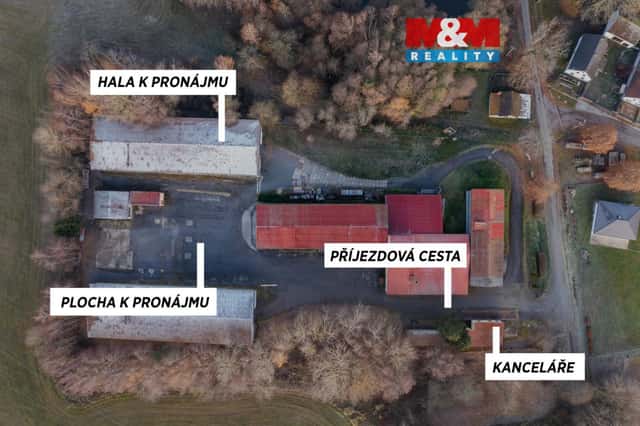 Pronájem skladu, 1000 m, a zp. pl.1100 m2 Tisová u Tachova, Tisová – Hlinné, okres Tachov
