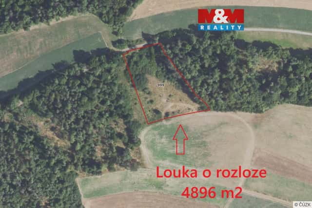 Prodej louky, 4896 m, Hradiště, Hradiště, okres Rokycany
