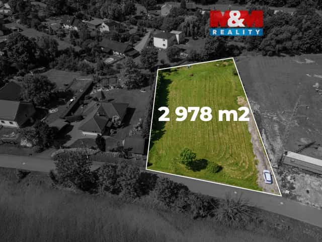 Prodej pozemku k bydlení, 2978 m, Hukvaldy, Rychaltice, Hukvaldy – Rychaltice, okres Frýdek-Místek