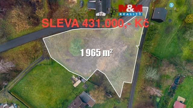 Prodej pozemku k bydlení v Růžové, Růžová, okres Děčín