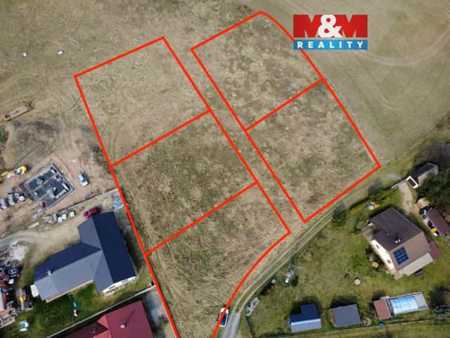 Prodej souboru pozemků 4449m k bydlení, Mokrovraty, Mokrovraty, okres Příbram