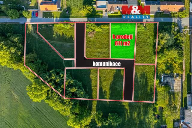 Prodej pozemku k bydlení, 811 m, Hrobice, Hrobice, okres Pardubice