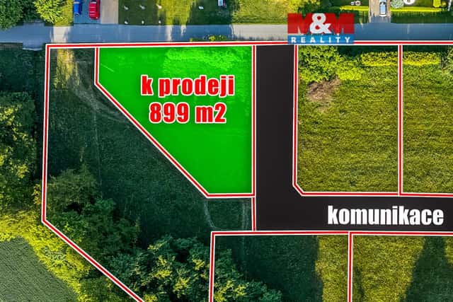 Prodej pozemku k bydlení, 899 m, Hrobice, Hrobice, okres Pardubice