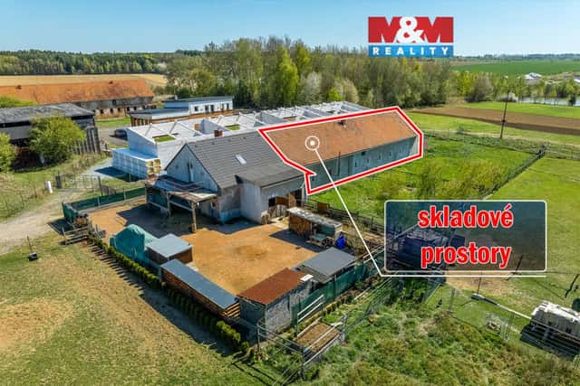 Prodej skladovacích prostor s rodinným domem, Vlkaneč, Vlkaneč, okres Kutná Hora