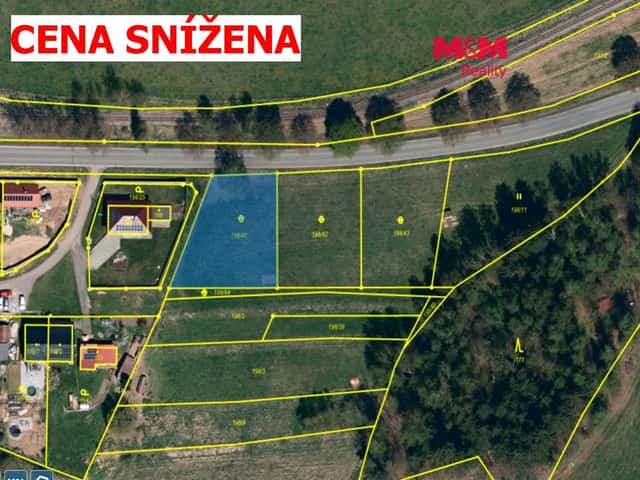 Prodej pozemku k bydlení, 1118 m, Včelnička, Včelnička, okres Pelhřimov