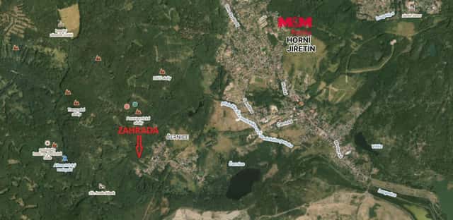 Prodej zahrady, 1628 m, OV, Černice - Horní Jiřetín, Horní Jiřetín – Černice, okres Most