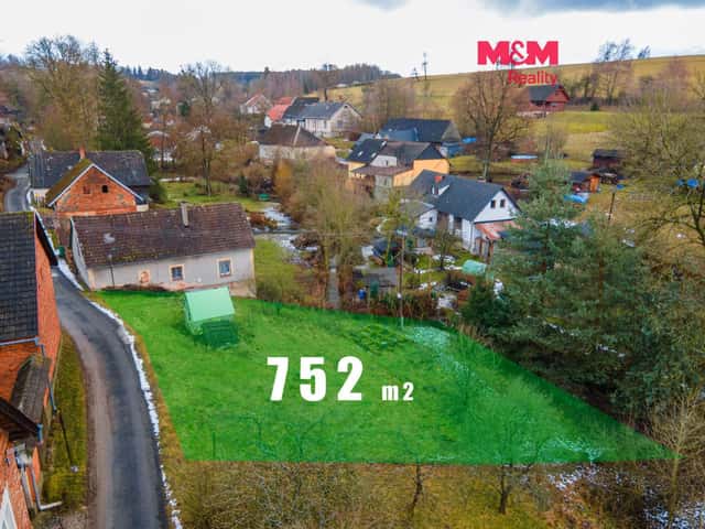 Prodej pozemku k bydlení, 752 m, Česká Třebová, Praha 2 – Kozlov