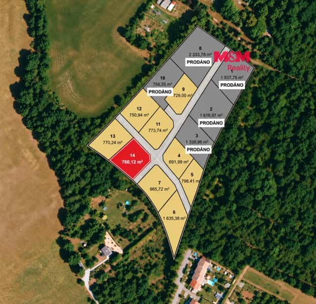 Prodej pozemku k bydlení, 760 m, Líšťany, Líšťany, okres Plzeň-sever