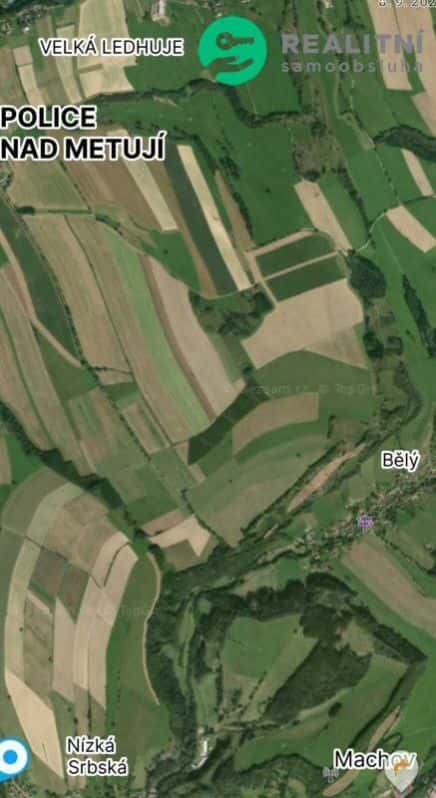 Prodej zemědělské půdy a TTP Police nad Metují a okolí, Police nad Metují – Velká Ledhuje, okres Náchod