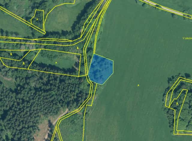 Prodej 1,7 ha půdy v k.ú. Pořejov, Hošťka – Dlouhý Újezd, okres Tachov
