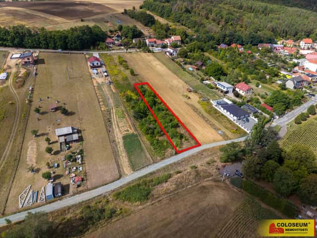 Radostice, stavební pozemek, 1.379 m, sítě, příjezdová cesta - pozemek, Radostice, okres Brno-venkov