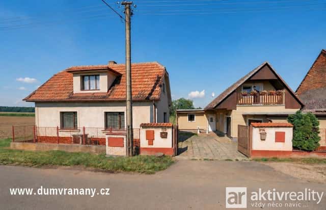 Prodej 2 domů, 5+kk, 223 m a 2+1, 60 m2, pozemek 1 152 m2, Vraňany, Vraňany, okres Mělník