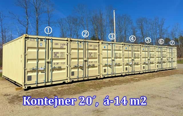 Nájem až 7x Kontejner 20´ a 40´ (dle dohody). SEDLČANY, Sedlčany, okres Příbram