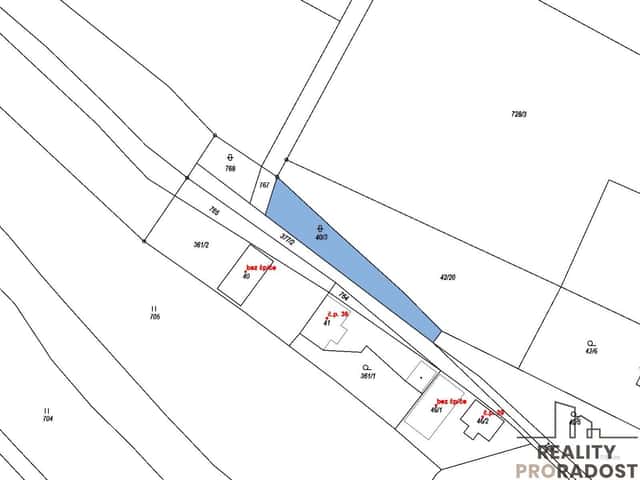 Prodej pozemku Nestrašovice, Nestrašovice, okres Příbram