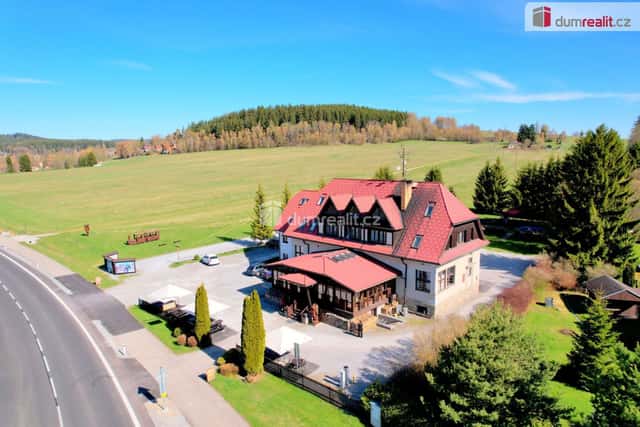 K prodeji, víceúčelový objek s pozemkem (9.897 m2), Hůrka č.p. 72, Horní Planá, Vodní nádrž Lipno, Horní Planá – Hůrka, okres Český Krumlov