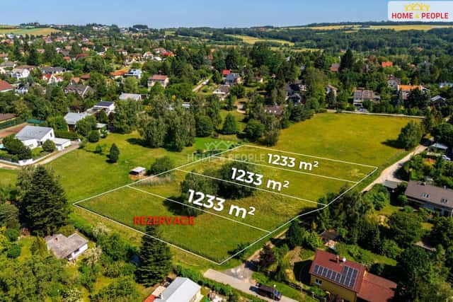Prodej tří stavebních pozemků. Kamenice u Prahy, Na Vyhlídce, Kamenice – Nová Hospoda, okres Praha-východ
