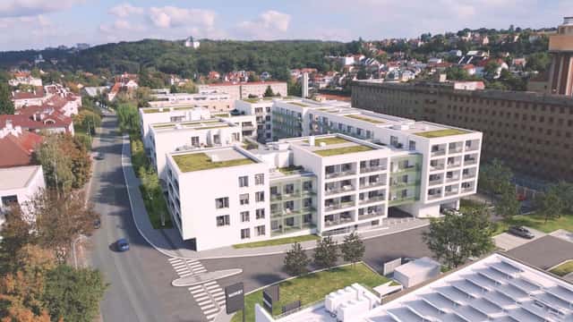 Prodej bytu 1+kk 30 m s balkonem v rezidenční novostavbě, Praha 6, Stochovská, Praha 6 – Ruzyně