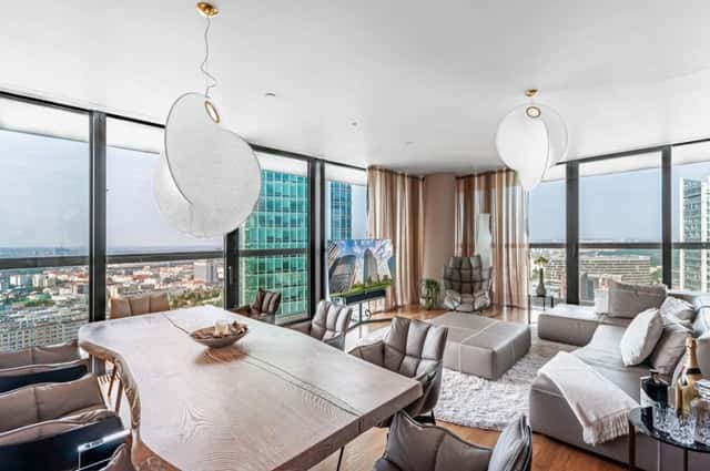 Prodej bytu 4+kk (197m2), terasy, dvě parkovací místa, sklep, V Tower, Praha 4, Milevská, Praha 4 – Podolí