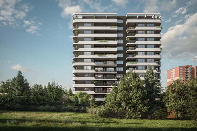 Atraktivní pasivní byt 2+kk s balkonem v projektu Horizont Kamýk, Smotlachova, Praha 4 – Kamýk
