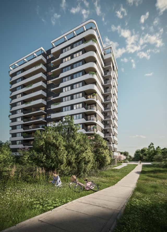 Praktický byt 1+kk s balkonem v projektu Horizont Kamýk, Smotlachova, Praha 4 – Kamýk