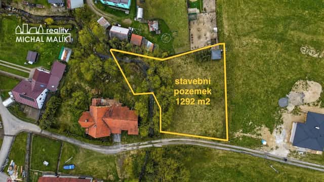 Prodej stavební pozemek 1292 m2, Kozlovice, Kozlovice, okres Frýdek-Místek
