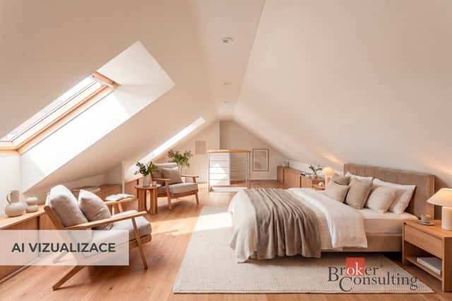 Výjimečný byt 3kk 56,6m2 + spací podkroví ca 25,4m2 + terasa 13,8m2 v centru Berouna, Nám. M.Poštové, Beroun – Beroun-Město