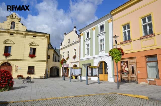 Prodej domu s komerčním prostorem, bydlením a zahradou, Masarykovo nám., Uničov, Masarykovo nám., Uničov, okres Olomouc