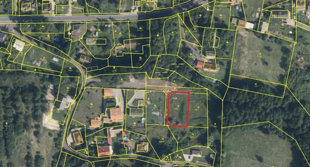 Prodej stavebního pozemku 1003 m2 v obci Bor u Karlových Var, Sadov – Bor, okres Karlovy Vary