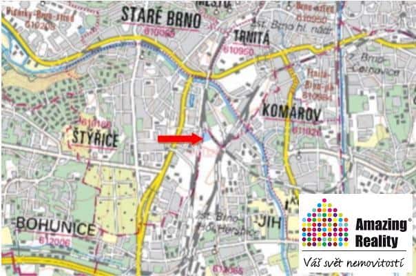 Prodej pozemku v centru města Brna, v části Horní Heršpice, Brno – Horní Heršpice, okres Brno-město