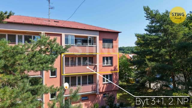 Byt, 3+1, prodej, O. Bardinové, Bystřice pod Hostýnem, Kroměříž, O. Bardinové, Bystřice pod Hostýnem, okres Kroměříž