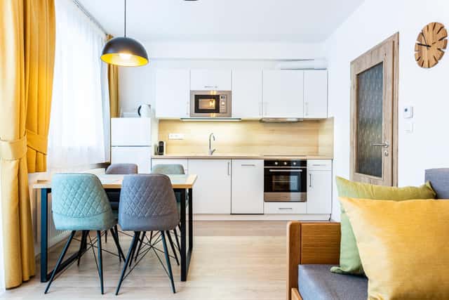 Prostorný apartmán 1+kk 200 m od sjezdovek, s balkónem a parkovacím místem, Loučná pod Klínovcem, Loučná pod Klínovcem – Loučná, okres Chomutov