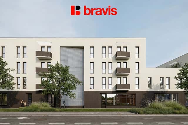 Pronájem obchodních prostor v projektu EAST GATE. Brno Slatina. Jednotka o 45 m, Řípská, Brno – Slatina, okres Brno-město