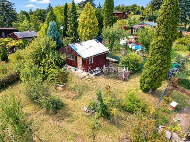 Prodej zahrady s chatkou a krásným výhledem (407 m²) Bystřany u Teplic, Bystřany, okres Teplice