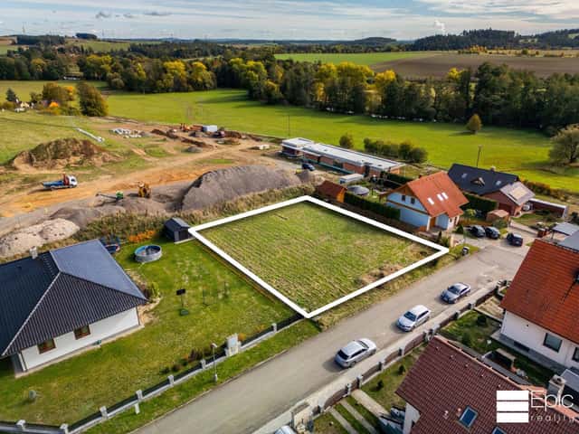 Stavební pozemek 912 m², Mirovice - voda a elektro, stavět hned, Mirovice, okres Písek